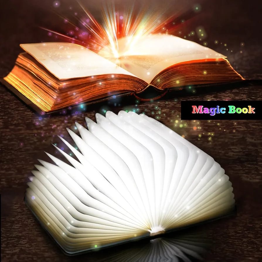 Compare LED book light and wooden book light