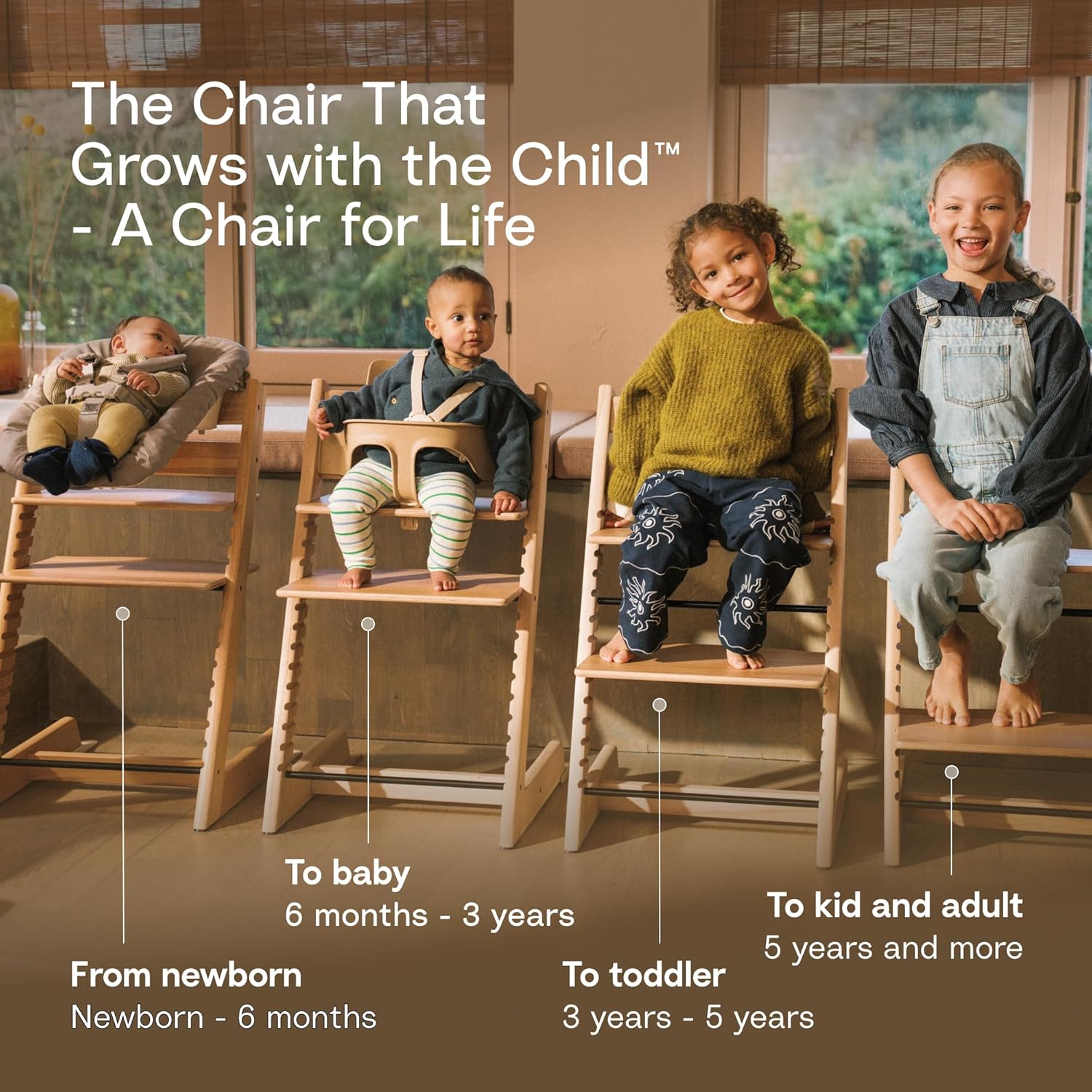 Tripp Trapp by Stokke Adjustable Wooden Black Baby